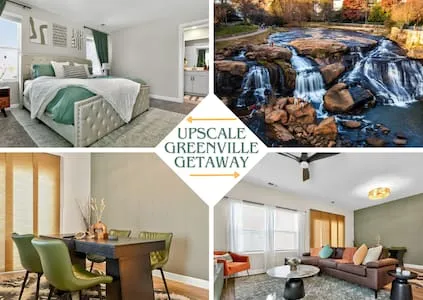Upscale Greenville Getaway | 10 Mins 2 Falls Park