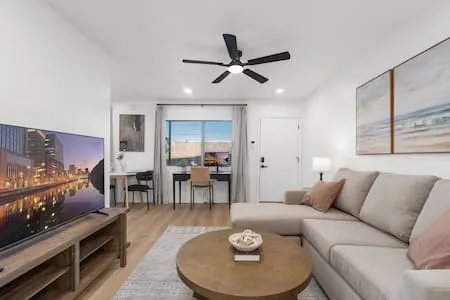 Stylish 1Bd/1Bth with Balcony | Firepit | Garage
