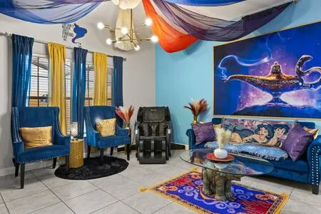 Stunning Waterfront Home with Pool and Theme Rooms