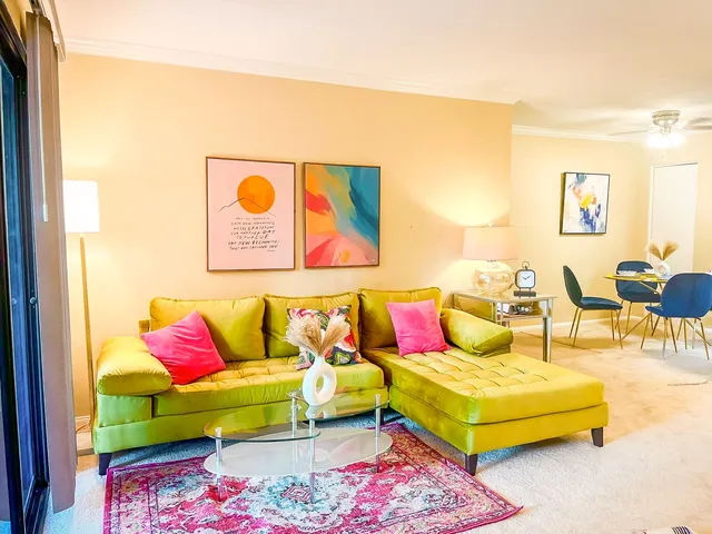 Gated  Boho chic 2bd 1 ba Condo near ONT airport